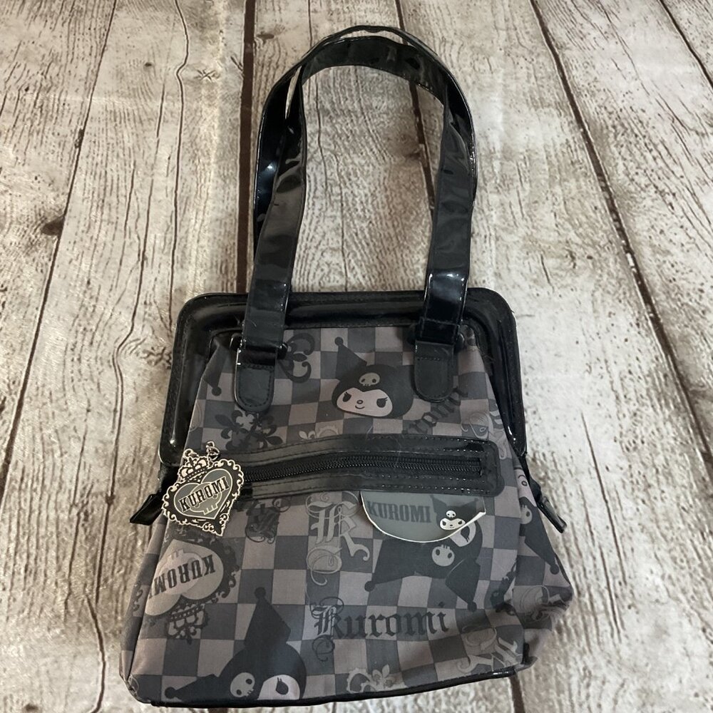 Rare Sanrio Kuromi Purse Bag Y2K 2008 Heart Charm Excellent Condition